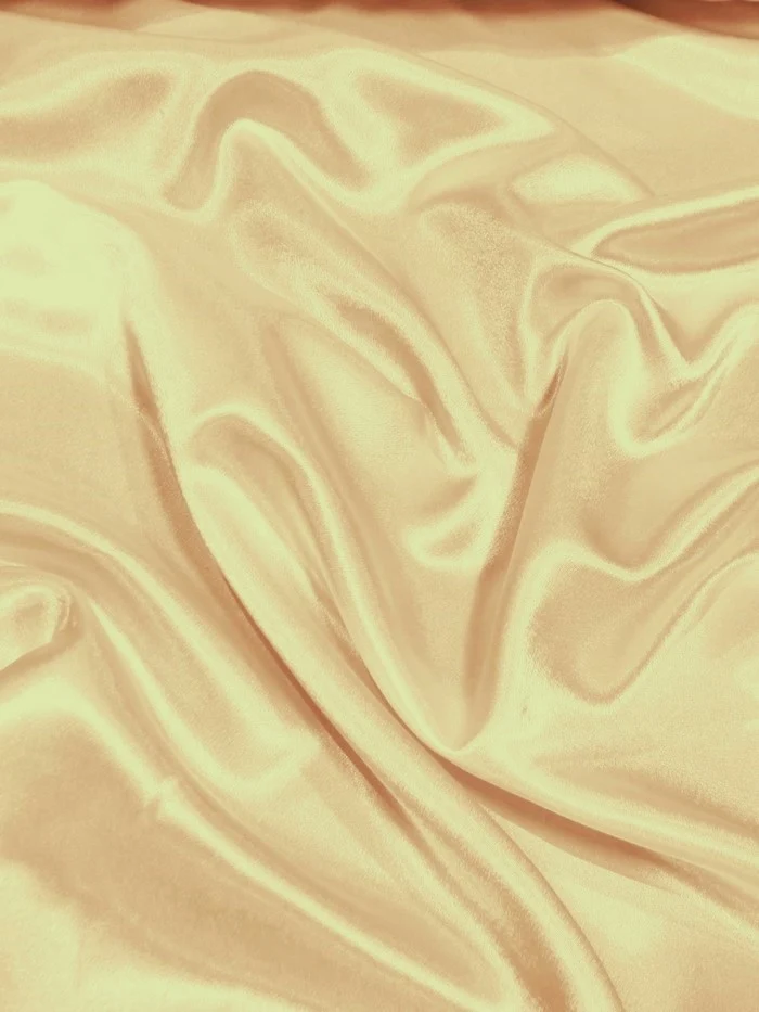Solid Crepe Back Satin Fabric / Champagne / Sold By The Yard
