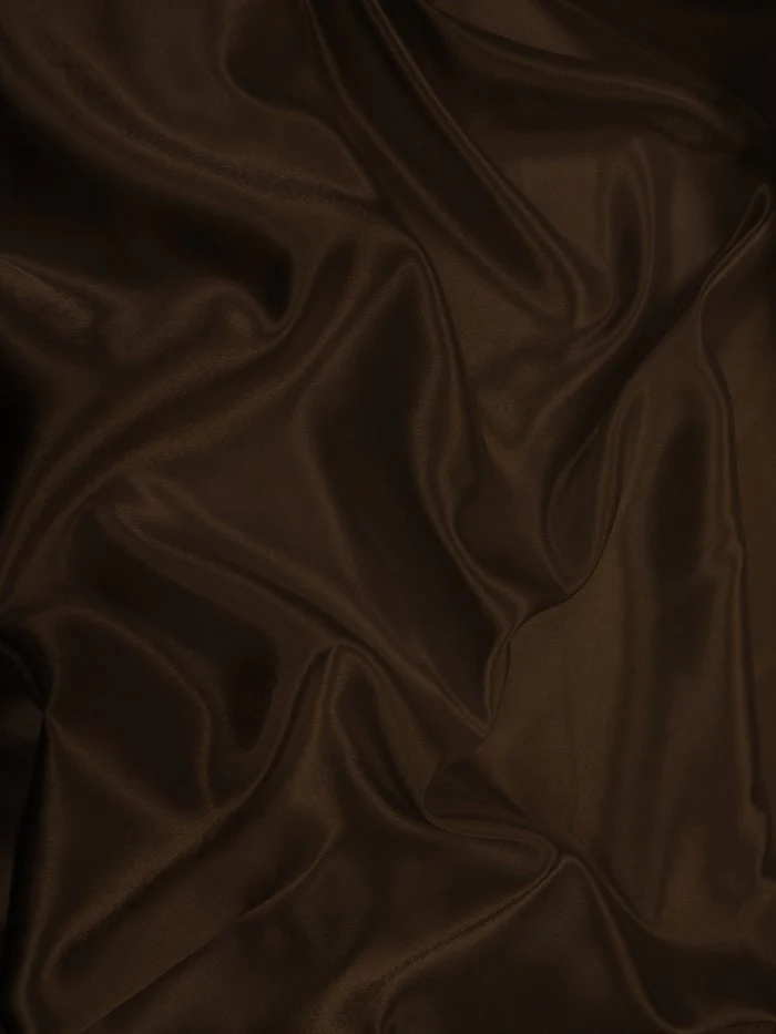 Solid Crepe Back Satin Fabric / Chocolate / Sold By The Yard