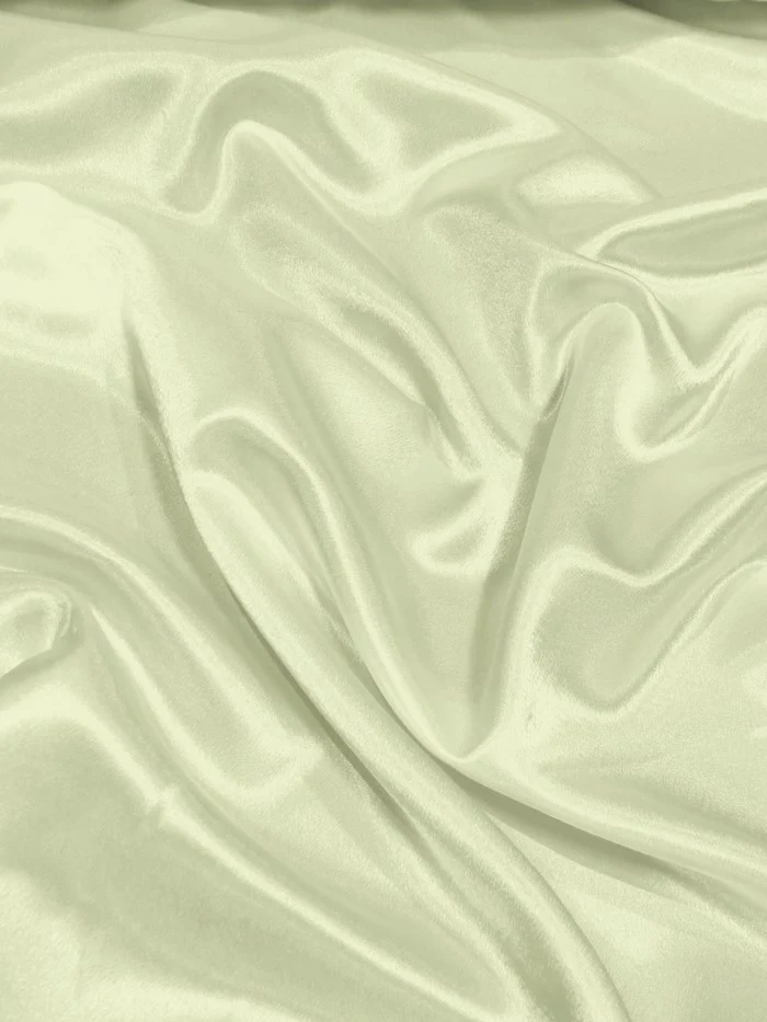 Solid Crepe Back Satin Fabric / Ivory / Sold By The Yard