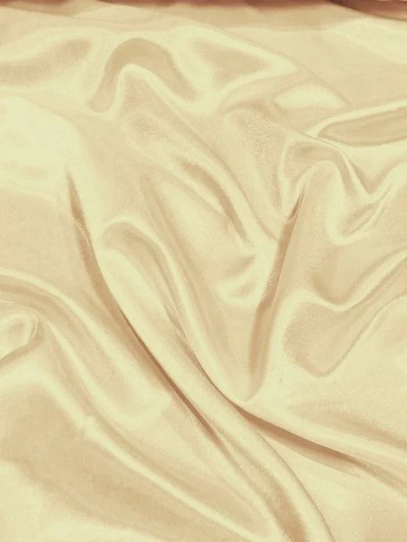 Solid Crepe Back Satin Fabric / Tan / Sold By The Yard