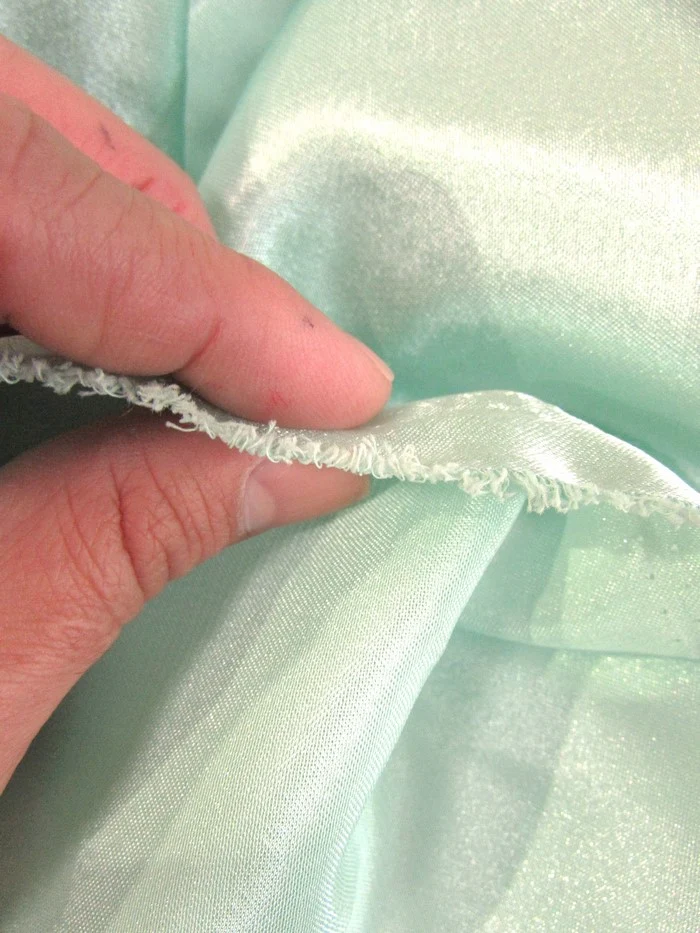 Solid Crepe Back Satin Fabric / Turquoise / Sold By The Yard - Image 3
