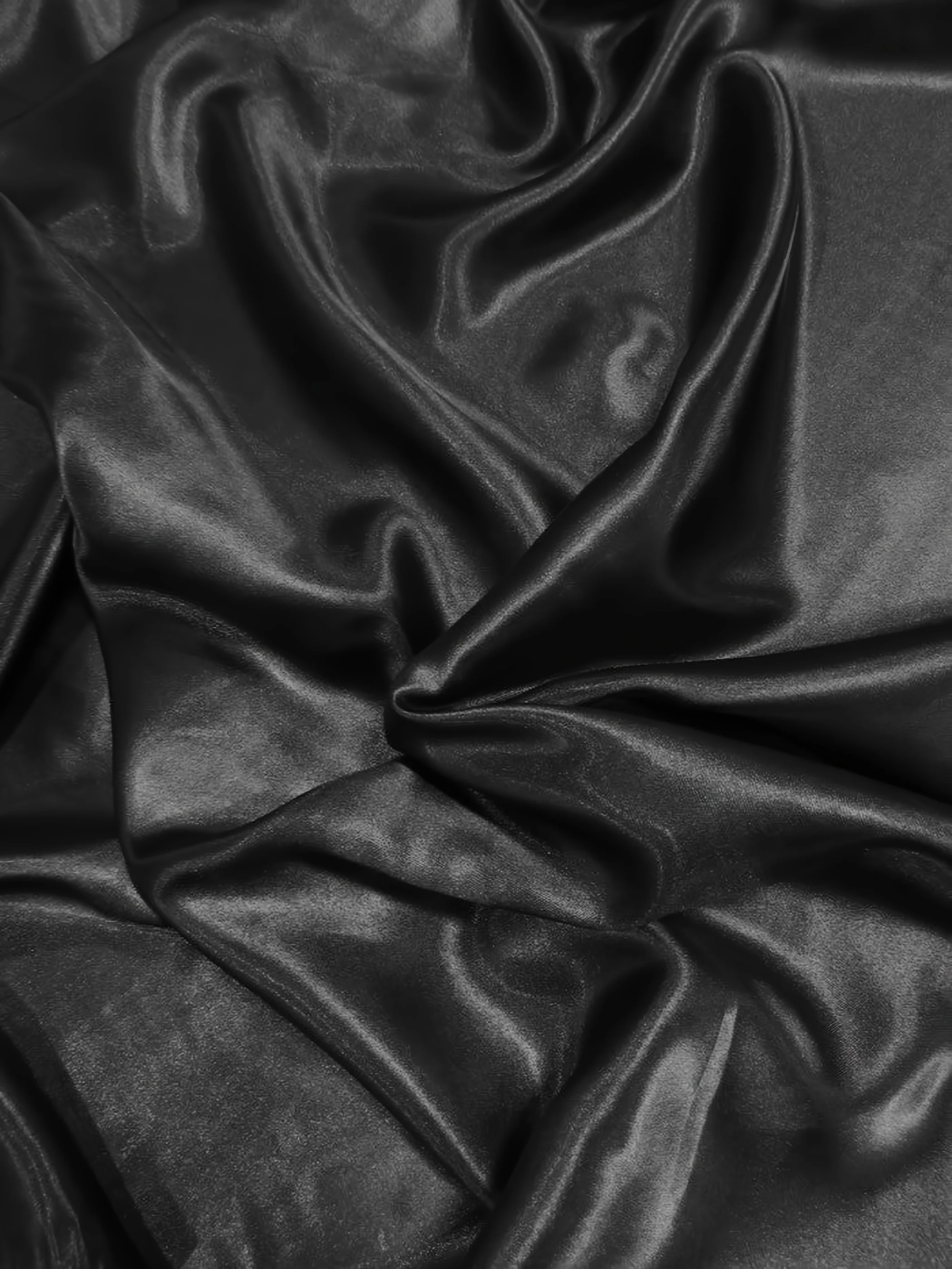 Solid Medium Weight Shiny Satin Fabric / Coral / Sold By The Yard - Image 2