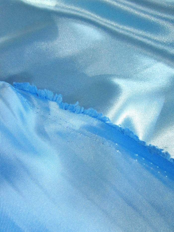 Solid Medium Weight Shiny Satin Fabric / Orange - Image 4