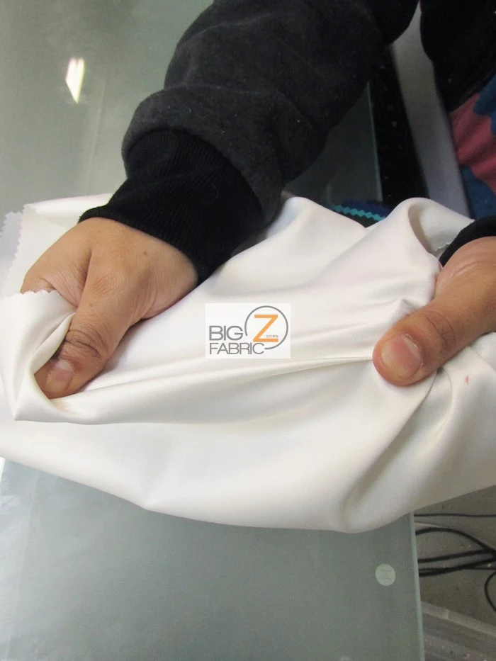 Solid Poly Spandex Satin Fabric / Antique / Sold By The Yard Closeout!!! - Image 3
