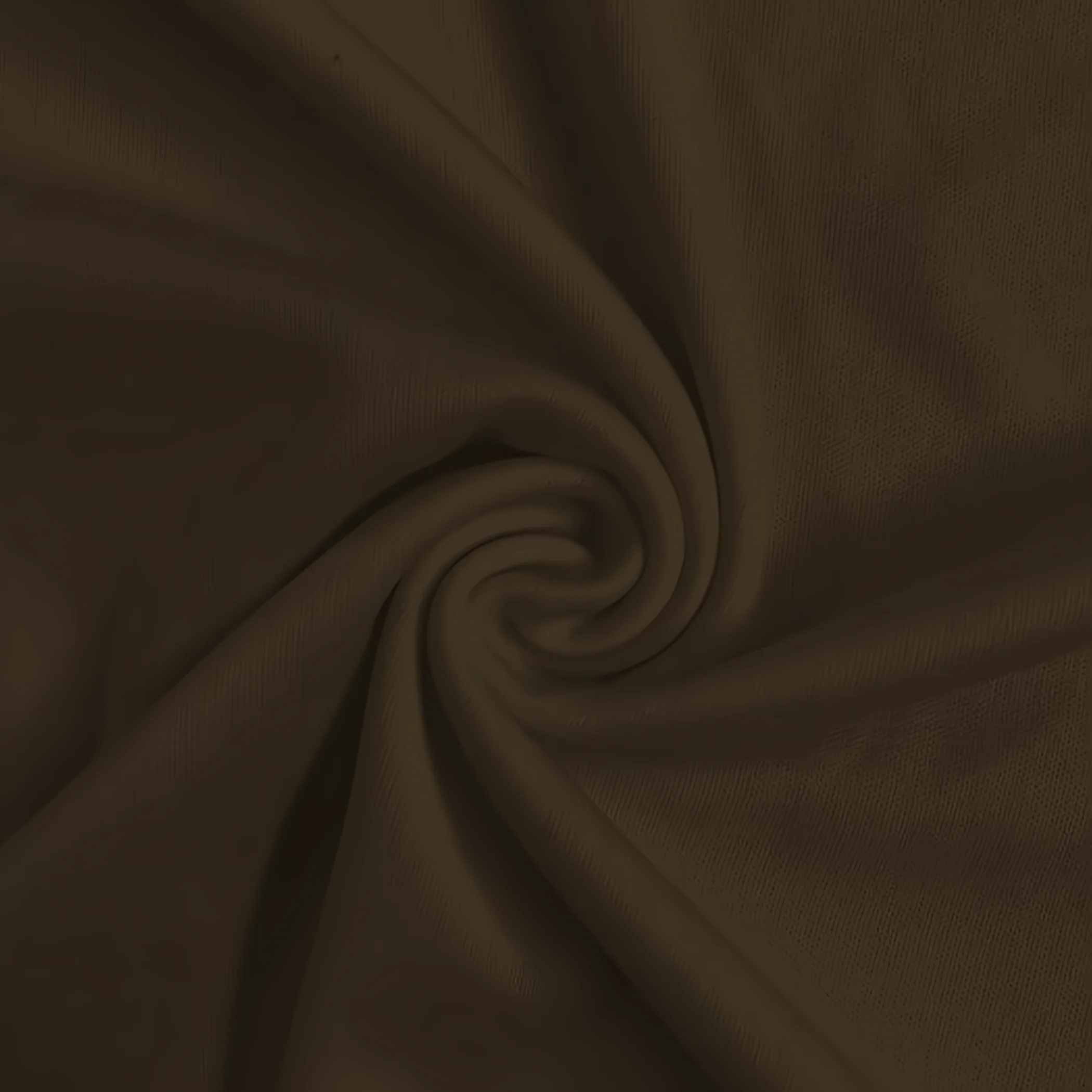 Solid Polyester Interlock Knit Fabric  / Brown / Sold By The Yard (Second Quality Goods)