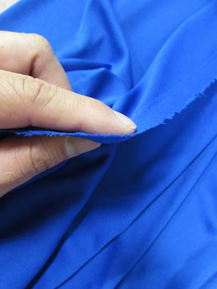 Solid Polyester Interlock Knit Fabric  / Navy Blue / Sold By The Yard - Image 4