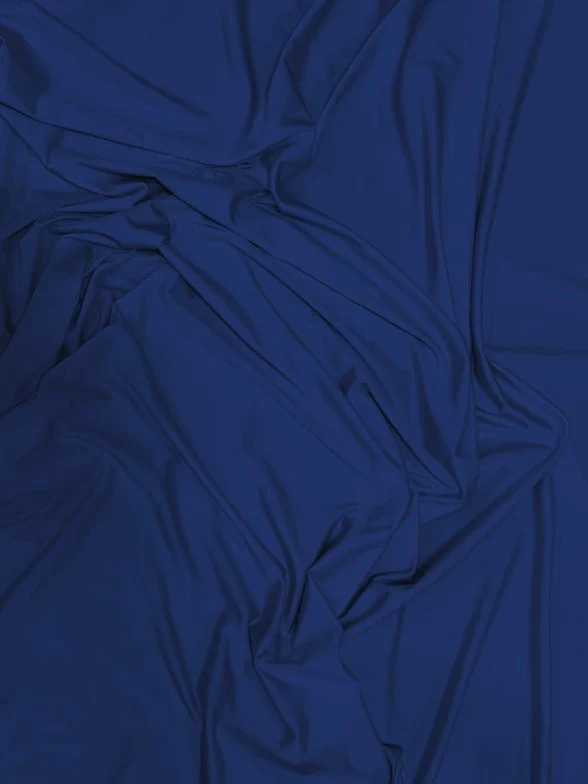 Solid Stretch Spandex Costume Nylon Fabric / Admiral Blue / Sold By The Yard