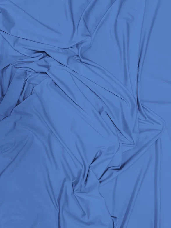 Solid Stretch Spandex Costume Nylon Fabric / Slate Blue / Sold By The Yard