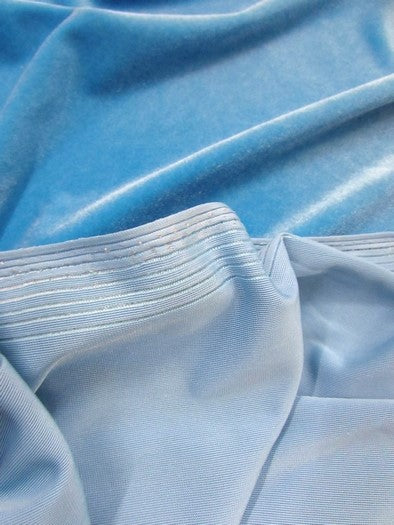 Stretch Velvet Velour Spandex 360 Grams Costume Fabric / Eggplant / Sold By The Yard - Image 4