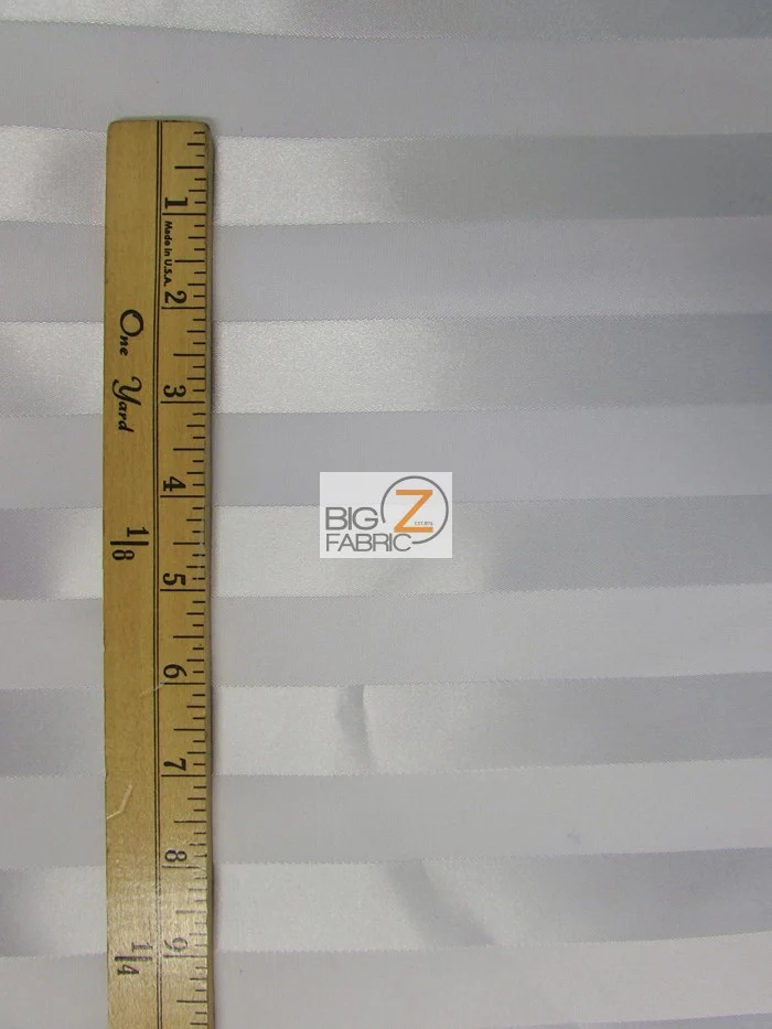 Stripe Jacquard Bridal Satin Fabric / Gold / Sold By The Yard - Image 2