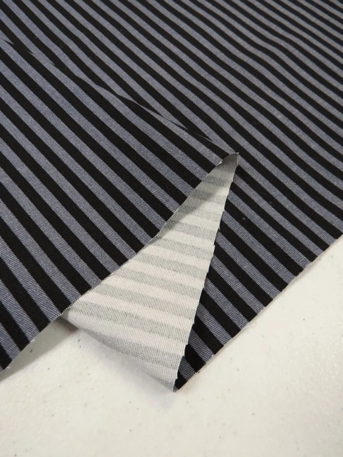 Striped Stretch Twill Fabric - Image 2