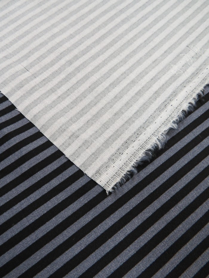 Striped Stretch Twill Fabric - Image 4