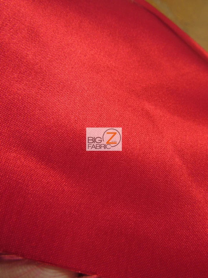Super Heavy Solid Japanese Satin Fabric / Red / Sold By The Yard - Image 2