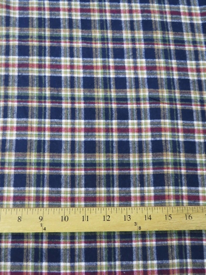 Tartan Plaid Uniform Apparel Flannel Fabric / Multi-Color / Sold By The Yard - Image 3