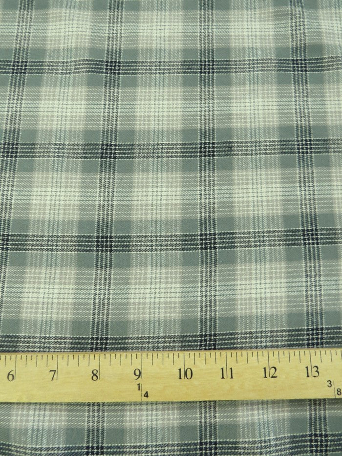 Tartan Plaid Uniform Apparel Flannel Fabric / Olive/Khaki - Image 3