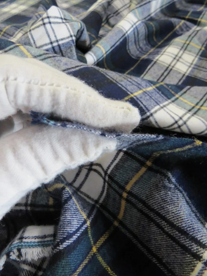 Tartan Plaid Uniform Apparel Flannel Fabric / Sage/White / Sold By The Yard - Image 5