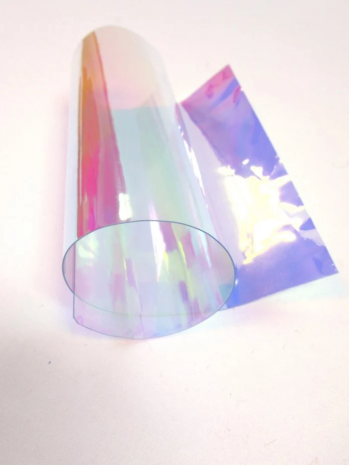 Multi-Color (12 Gauge) Tinted Plastic Vinyl Fabric / Sold By The Yard - Image 2