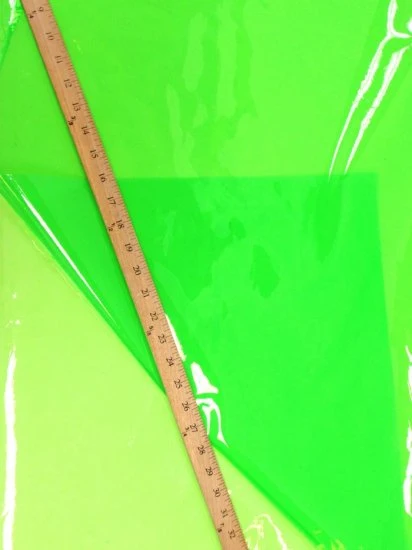Pink (16 Gauge) Tinted Plastic Vinyl Fabric / Sold By The Yard - Image 4