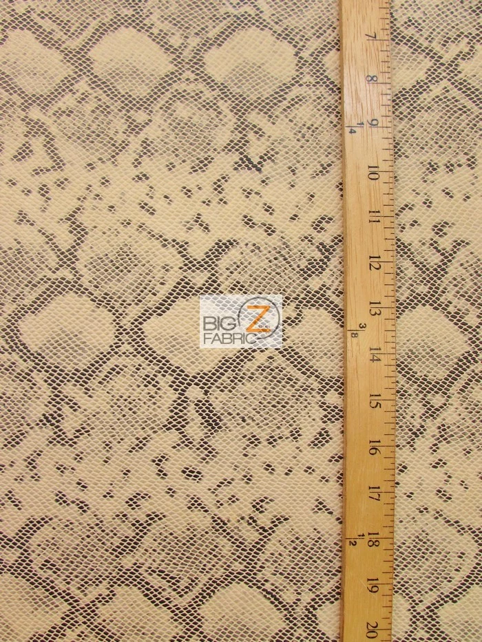 Onyx Black Tropic Sopythana Python Snake Vinyl Fabric / Sold By The Yard - Image 2