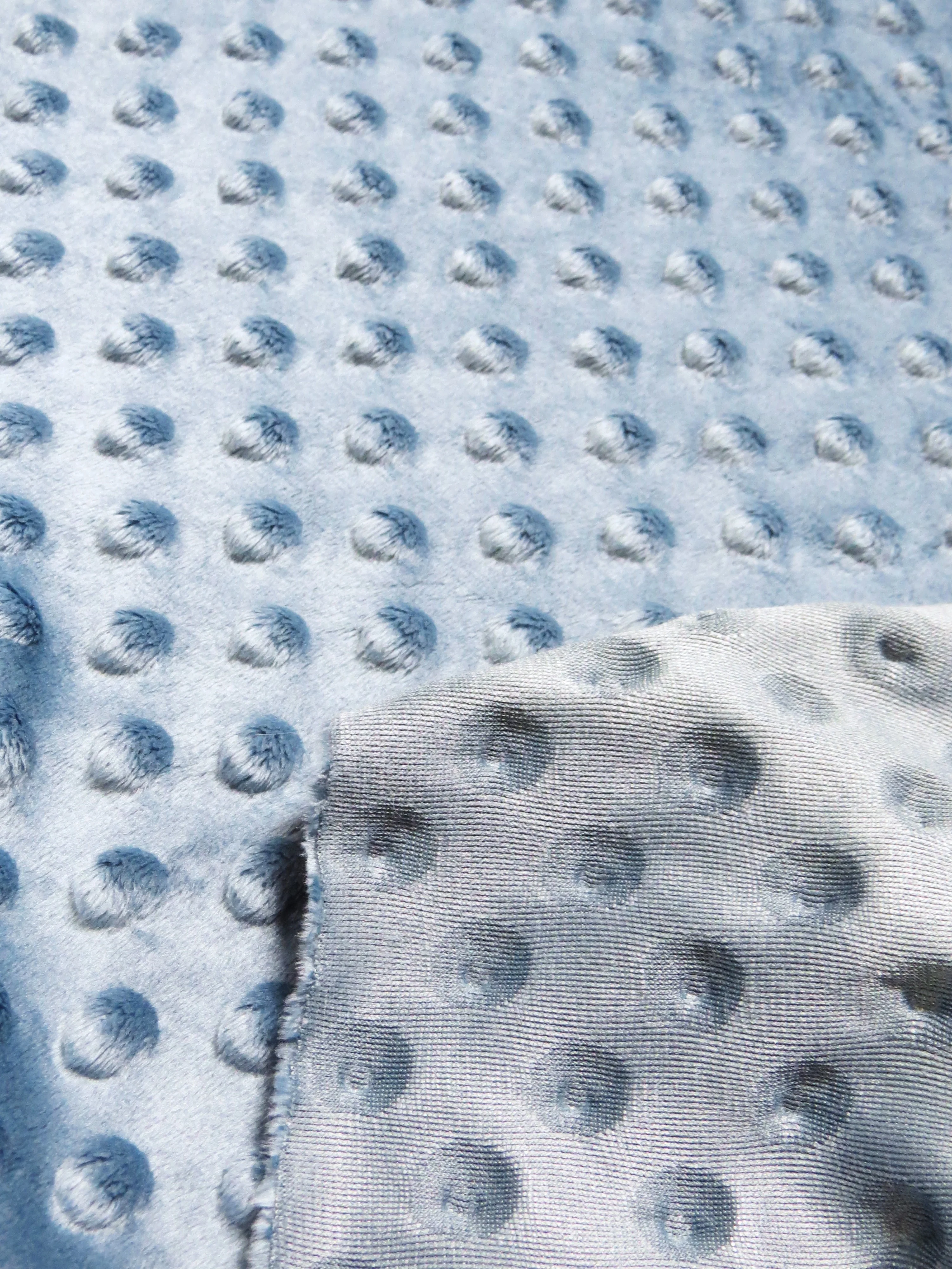 Faded Pink Minky Dimple Dot Baby Soft Fabric / Sold By The Yard (Closeout!!!) - Image 6
