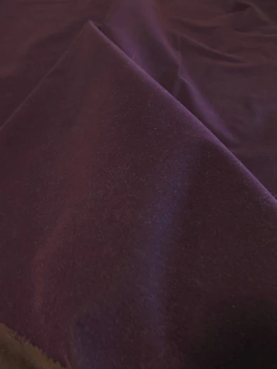 Upholstery Grade Solid Flocking Velvet Fabric / Red / Sold By The Yard - Image 2