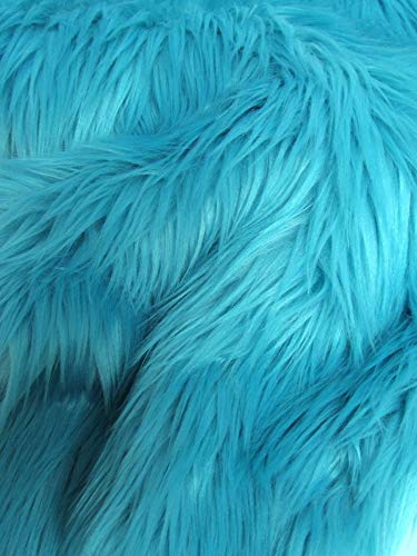 Neon Pink UV Reactive Solid Shaggy Faux Fur Fabric / Sold By The Yard - Image 8