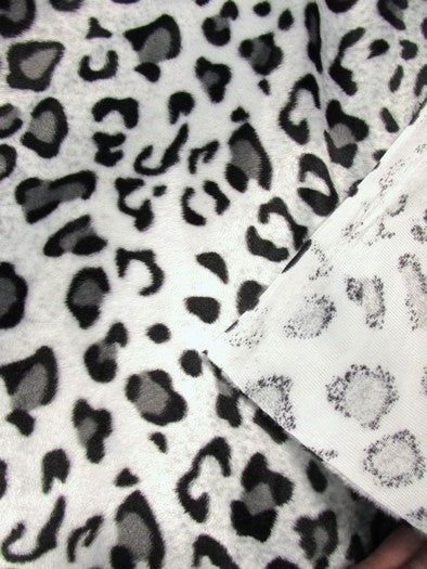 Gold Velboa Leopard Animal Short Pile Fabric / Sold By The Yard - Image 4