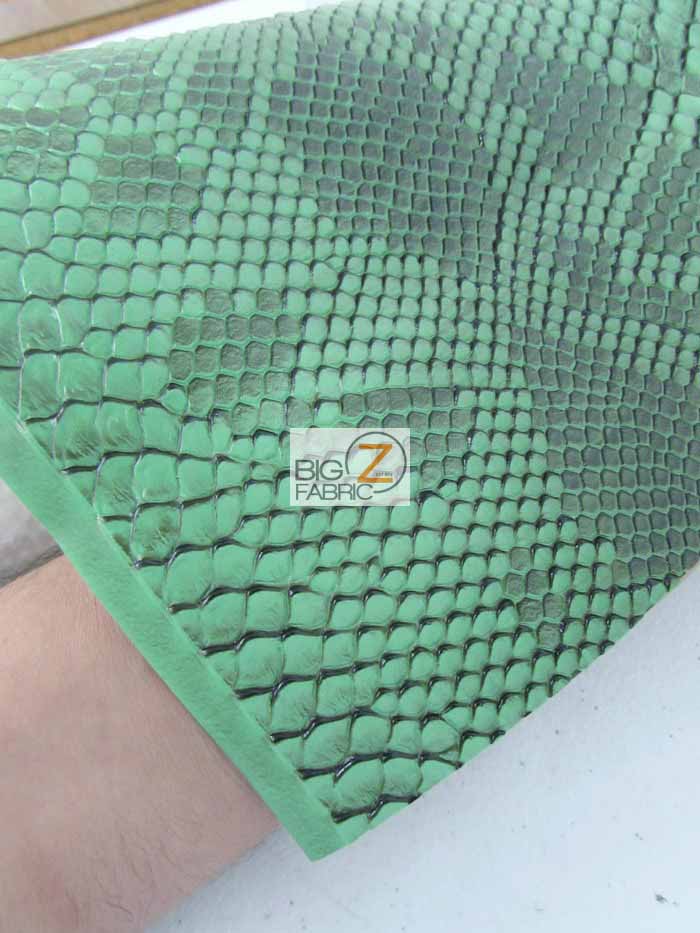 Viper Sopythana Embossed Snake Skin Vinyl Leather Fabric / Mamba Gold / By The Roll - 30 Yards - Image 3