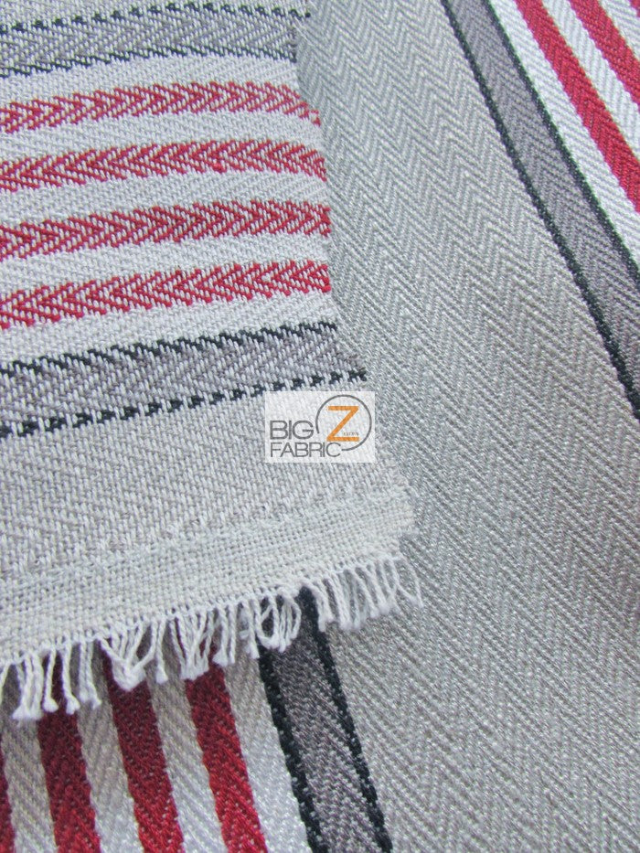 Viscose Pennington Stripe Upholstery Fabric / Citrus / Sold By The Yard - Image 3