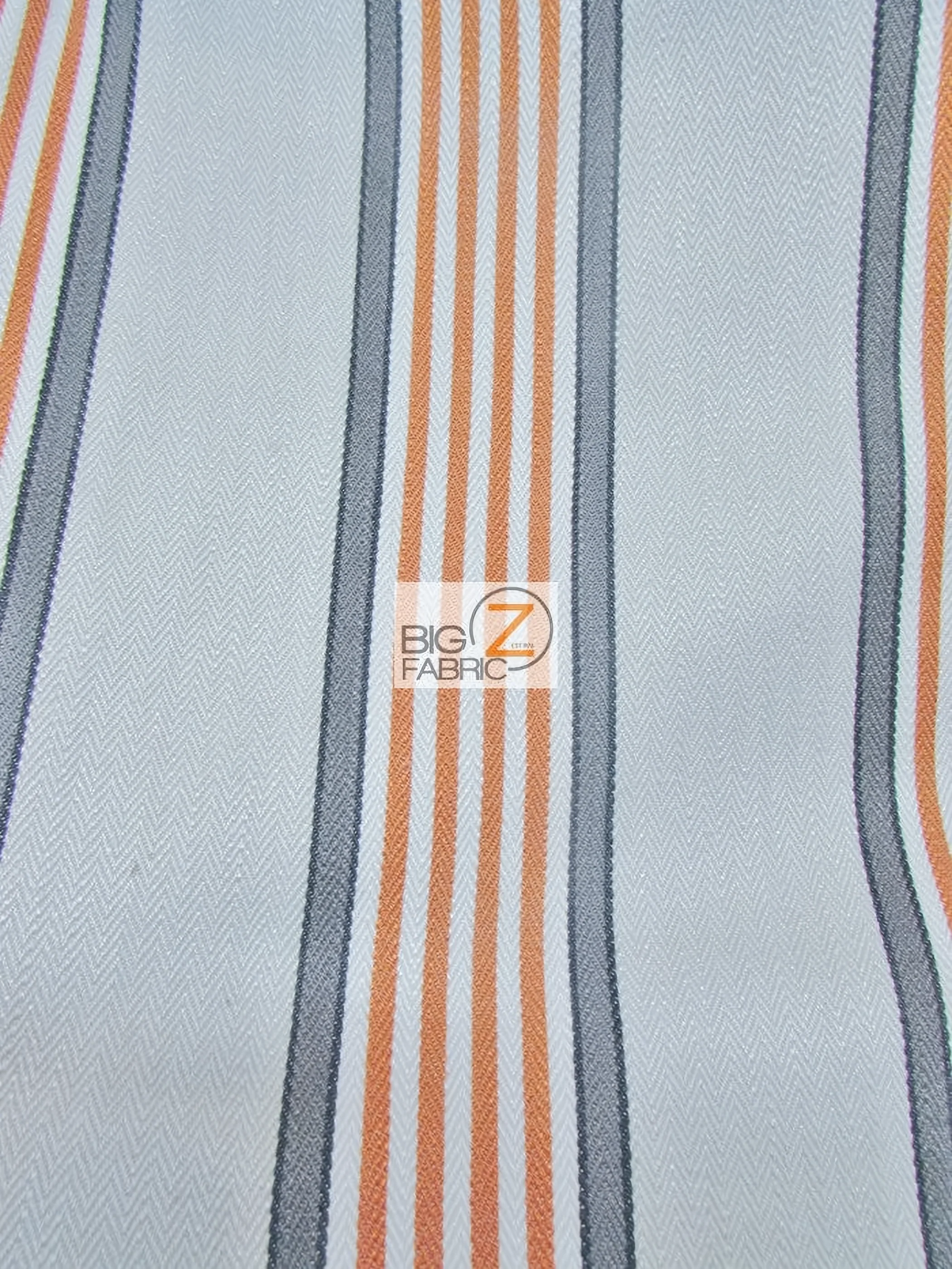 Viscose Pennington Stripe Upholstery Fabric / Coral / Sold By The Yard