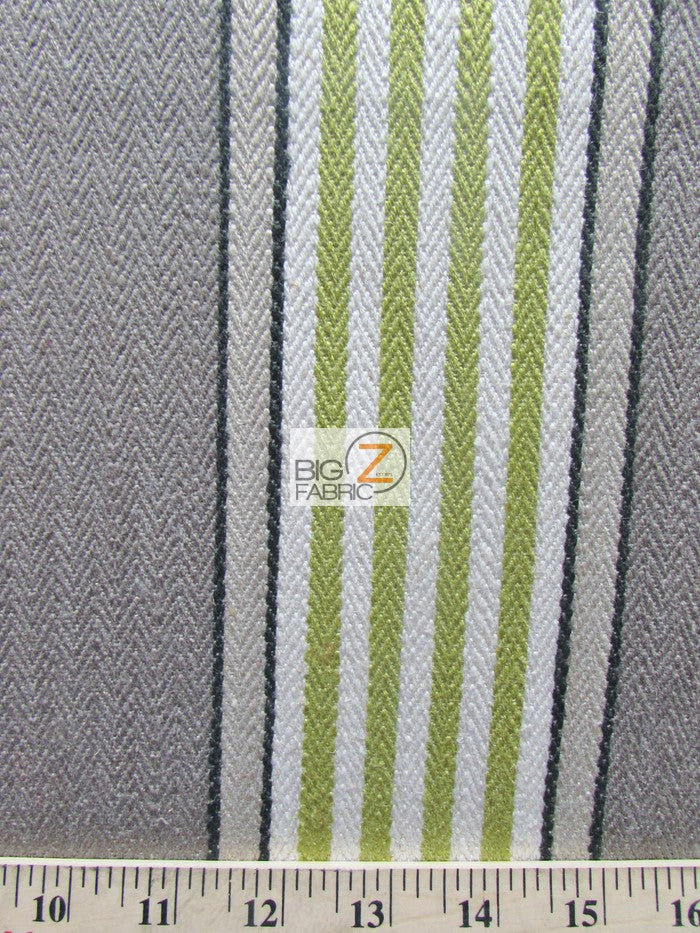 Viscose Pennington Stripe Upholstery Fabric / Coral / Sold By The Yard - Image 2