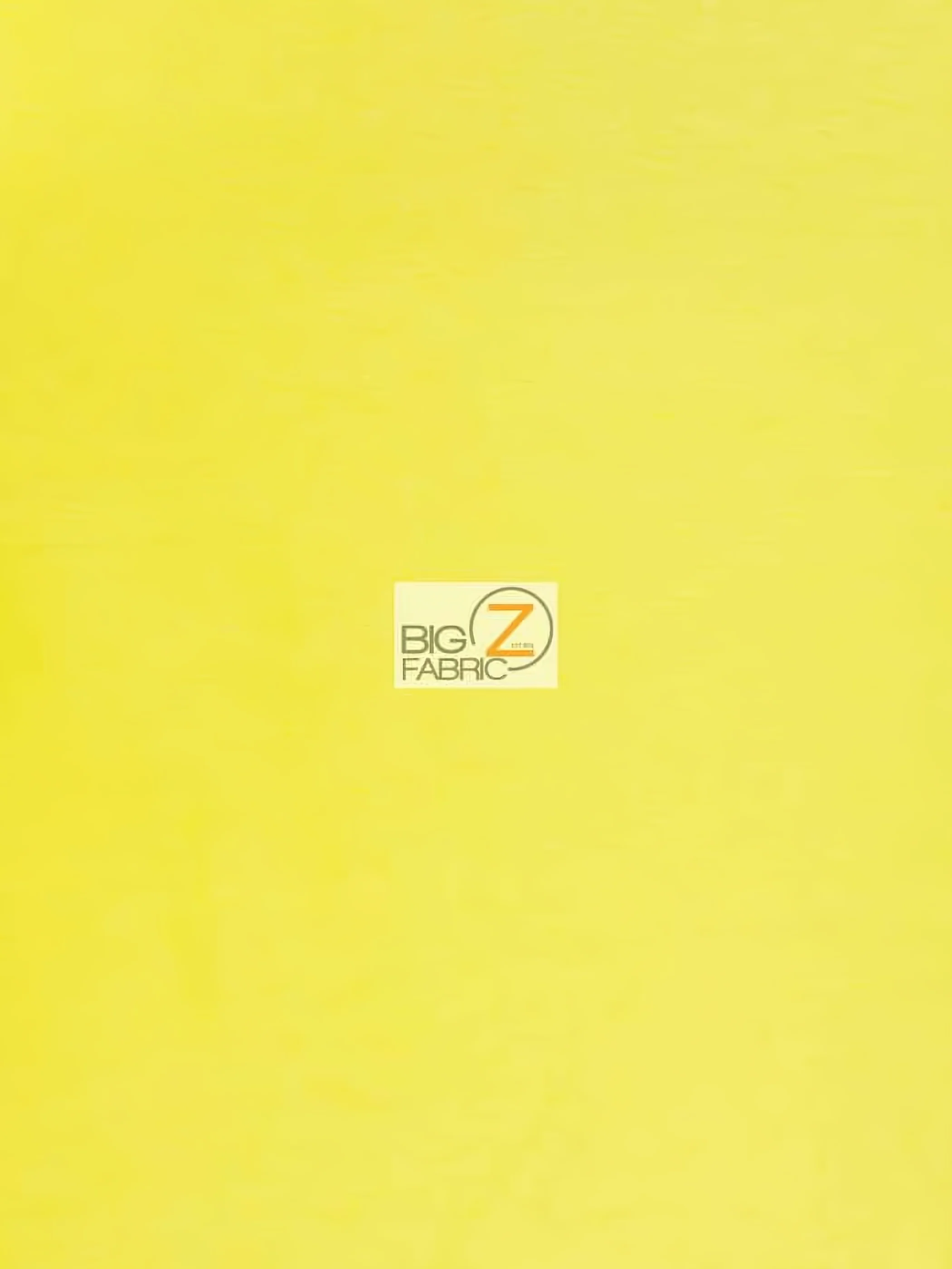 Yellow Velboa Solid Short Pile Fabric / By The Roll - 50 Yards